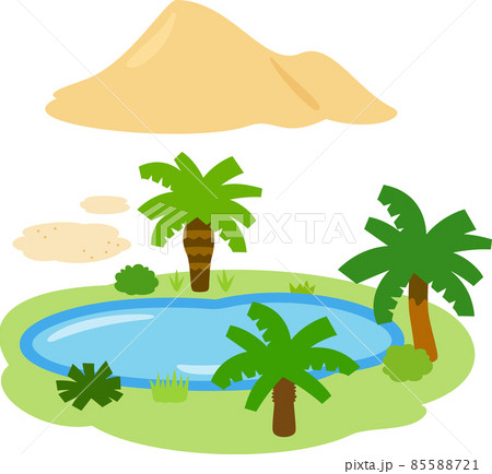 乾燥地帯のイラスト素材