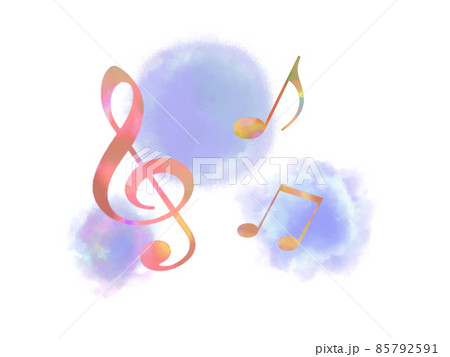 ピアノ おしゃれ かわいい メロディーのイラスト素材 ピアノ おしゃれ かわいい メロディーのイラスト素材