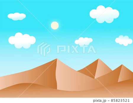 砂漠のイラスト素材集 ピクスタ