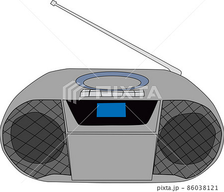 テープレコーダーのイラスト素材