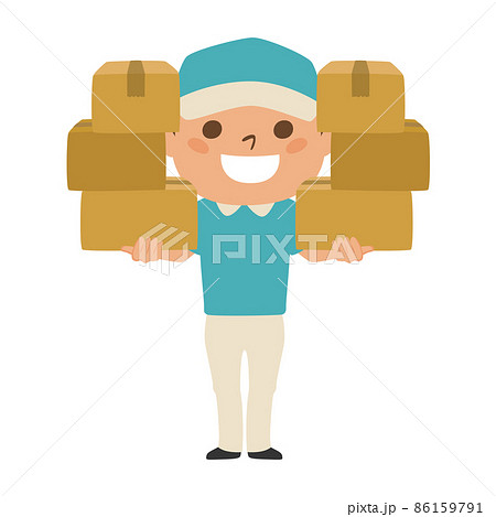 力持ちのイラスト素材