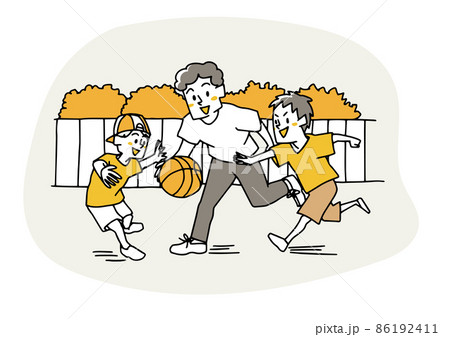 バスケ バスケットボール のイラスト素材集 ピクスタ