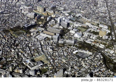 空撮 東京都 東京 板橋区の写真素材