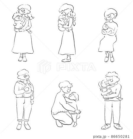 親戚のイラスト素材