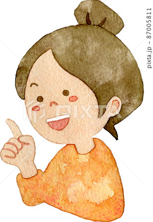 人差し指 手 指 立てるのイラスト素材