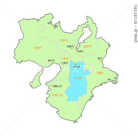 県庁所在地のイラスト素材
