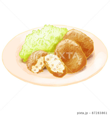 コロッケのイラスト素材集 ピクスタ
