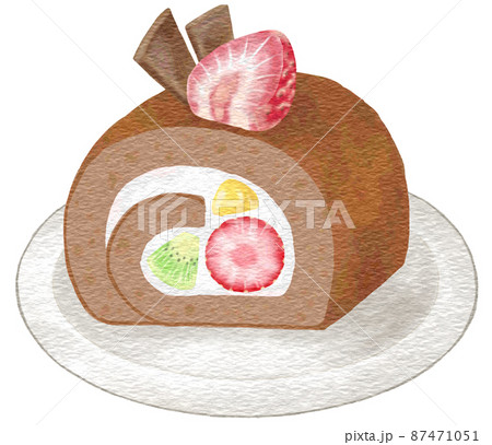 ロールケーキのイラスト素材集 ピクスタ