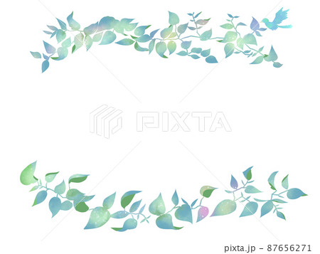 青い鳥のイラスト素材