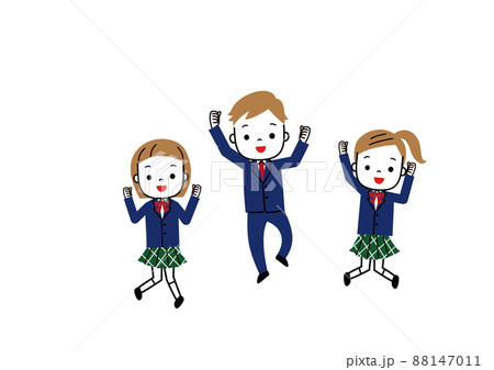 人物 友達 仲間 励ますのイラスト素材