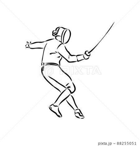 フェンシングのイラスト素材集 ピクスタ
