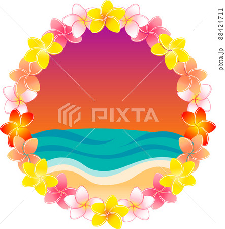 花飾りのイラスト素材