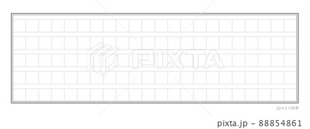 作文用紙 原稿用紙 罫線 作文のイラスト素材