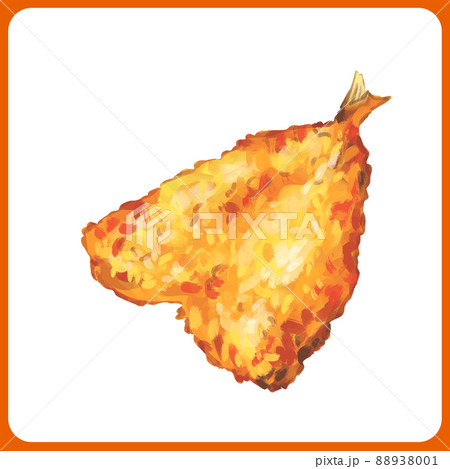 アジフライのイラスト素材