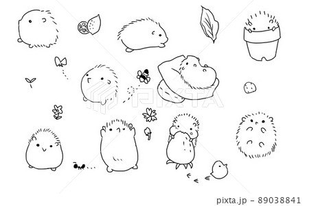 ハリネズミのイラスト素材集 ピクスタ