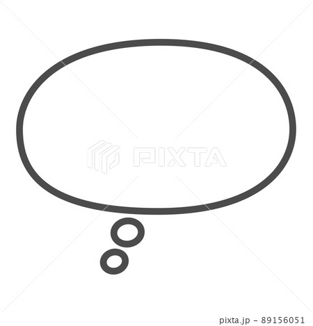 吹きだし 吹き出し ふきだし 妄想のイラスト素材