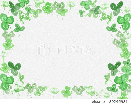 クローバー 四つ葉 葉 壁紙のイラスト素材
