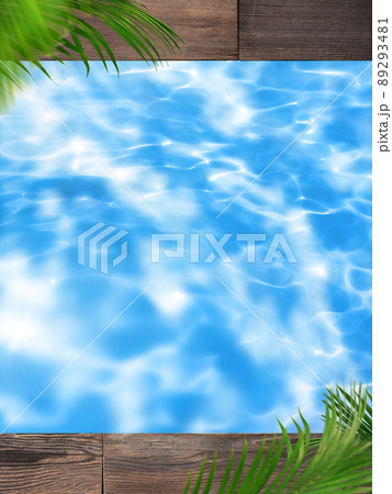 プール 水面のイラスト素材