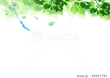 そよ風のイラスト素材