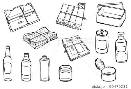 ゴミ 分別のイラスト素材集 ピクスタ