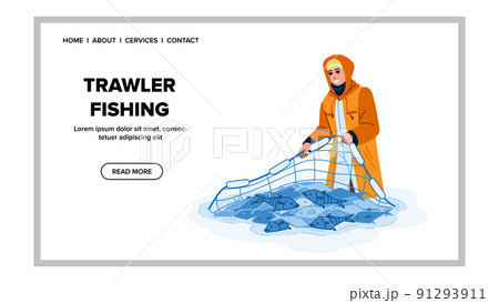 海 漁船 シルエット 水平線のイラスト素材