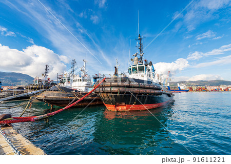 Fishing Boats Used for Trawling - Port of La Spezia Liguria Italy