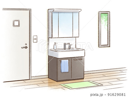 洗面台のイラスト素材