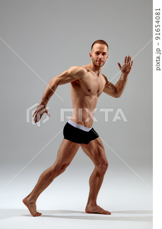 Male fitness model with a perfect body like an - Stock Photo [97921028]  - PIXTA