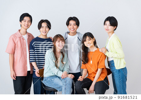 女子大学生集合写真 