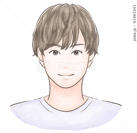 男性 人物 髪型 イケメンのイラスト素材 男性 人物 髪型 イケメンのイラスト素材