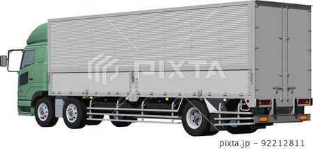 大型トラックのイラスト素材