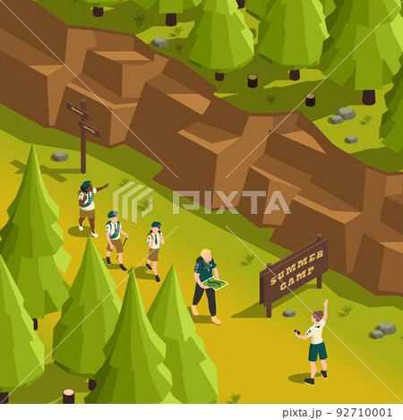 オリエンテーリング ライフスタイル アクティビティのイラスト素材