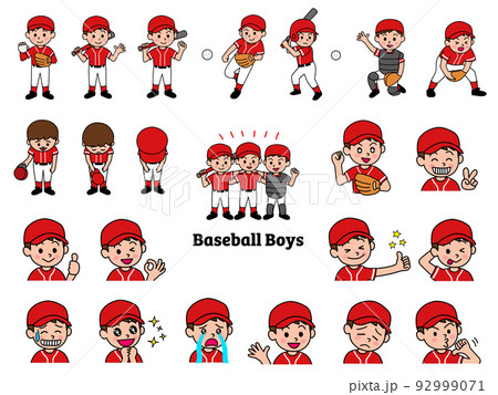 少年野球のイラスト素材