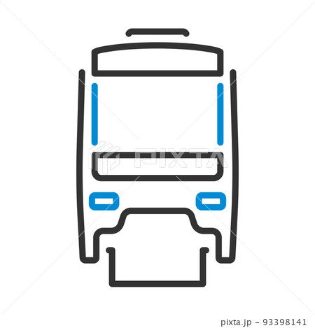 電車 正面 列車のイラスト素材