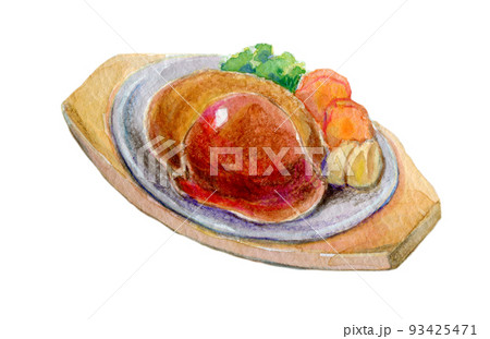 ハンバーグのイラスト素材集 ピクスタ