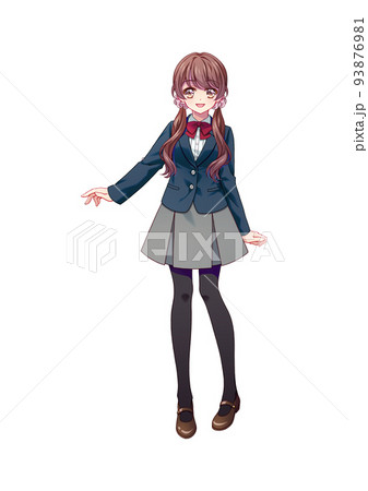 アニメ風女性キャラクターイラスト アニメ風の女の子 - ibisPaint