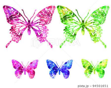 イラスト きれい 綺麗 蝶のイラスト素材