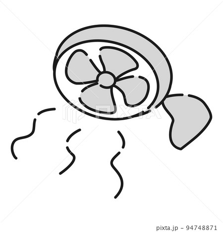 金魚 イラスト 白黒のイラスト素材