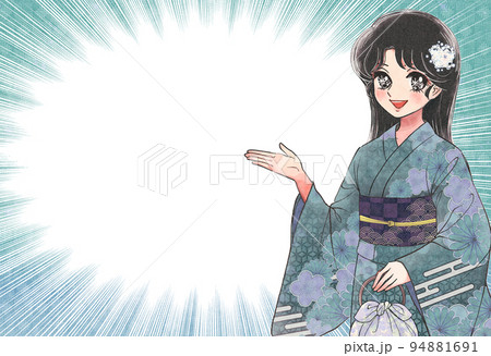 女性 温泉 入浴 人物 女の子のイラスト素材