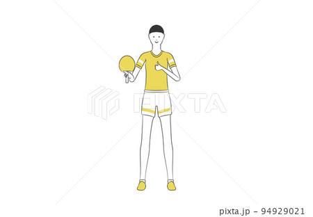 スマッシュ 卓球 運動 スポーツのイラスト素材