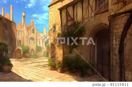 中世ヨーロッパ 風景 建物のイラスト素材 - PIXTA