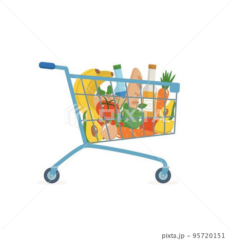 Supermarket Seller ]Fruit Store and Client Vector - Stock Illustration  [47244137] - PIXTA