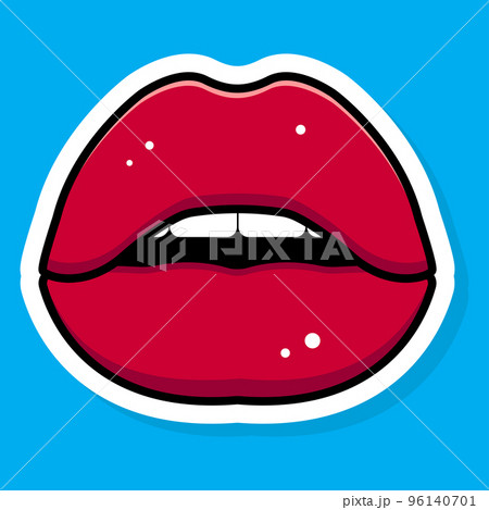 弾ける レトロ 女性 アメリカのイラスト素材