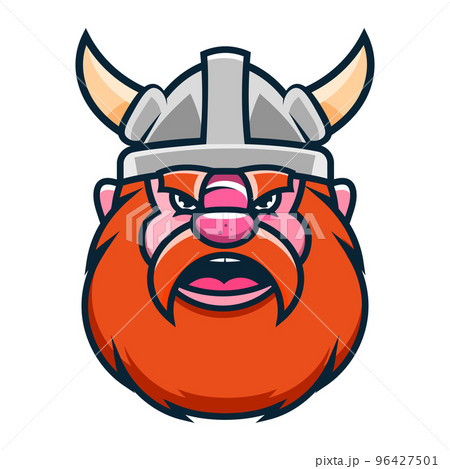 Viking tattoo and t-shirt design. Bearded barbarian of Scandinavia,sword, god  Odin, dragon. Symbol of force, courage. Scandinavian mythology. Viking  tattoo art print t-shirt design Stock Vector