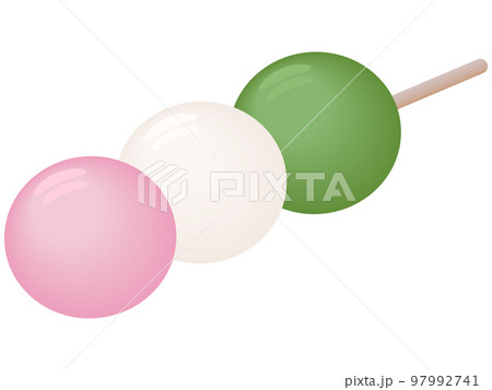 3色団子のイラスト素材 - PIXTA