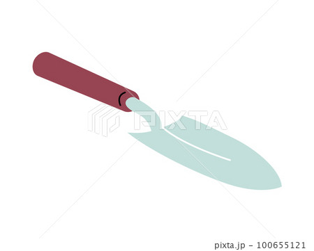 Small Scoop To Work In The Garden With Narrow Blade. Vector Illustration.  Royalty Free SVG, Cliparts, Vectors, and Stock Illustration. Image 25816146.