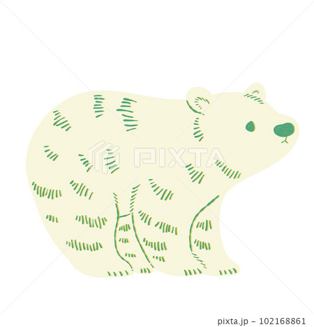 熊 版画 動物 イラストの写真素材 - PIXTA