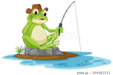 かえる釣りのイラスト素材 - PIXTA