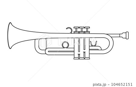 Jazz man playing the trumpet hand drawn, sketch. Jazz man playing the  trumpet hand drawn, sketch vector. | CanStock
