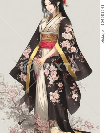 着物を着た女性